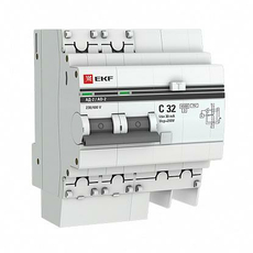 Автоматический выключатель дифференциального тока (дифавтомат) АД-2 32А 30 мА C, тип AC 4,5 кА PROxima под опломбировку DA2-32-30-pro EKF