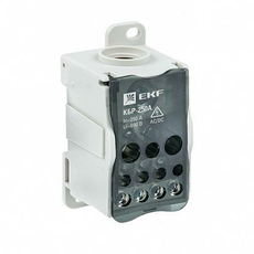 Блок распределительный (КРОСС) крепеж на монтажную панель и DIN рейку КБР-250 A (plc-kbr250) EKF