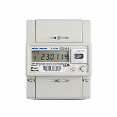 Счетчик электроэнергии однофазный многотарифный (2 тарифа) СЕ 102М R5 145-A 5-60А 230В RS485 телеметрический выход DIN ЖКИ Энергомера