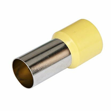 Наконечник-гильза Е25-16 Ншви 25мм. с изолированным фланцем штырьевой втулочный желтый (уп./100 шт) 084-04-31/084-04-031 HLT