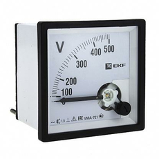 Вольтметр VMA-721 аналоговый на панель (72х72) квадратный вырез 300В прямое подкл. EKF PROxima vma-721-300