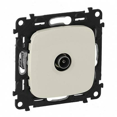 Розетка TV телевизионная Valena ALLURE скрытой установки c топологией "звезда" 0-2400МГц с лицевой панелью слоновая кость 753851 Legrand