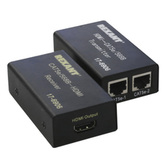 HDMI удлинитель по витой паре RJ-45(8P-8C) кат. 5е/6, передатчик+приемник Rexant