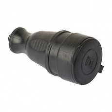 Розетка переносная одноместная с защитной крышкой каучуковая 230В 2P+PE 16A IP44 RPS-012-16-230-44-r EKF PRO