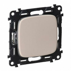 Переключатель одноклавишный Valena ALLURE скрытой установки 10А 250В с лицевой панелью безвинтовые зажимы слоновая кость 752806 Legrand