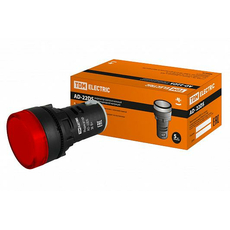 Лампа AD-22DS светодиодная матрица d22мм красный 36В AC/DC SQ0702-0024 TDM