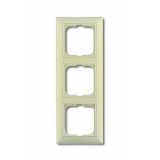 Рамка с декоративной накладкой, 3 поста, слоновая кость Basic55 1725-0-1486 ABB