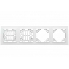 Рамка 4 поста Минск скрытой установки горизонтальная белый ERM-G-304-10 EKF