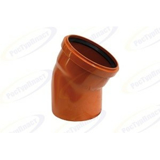 Отвод для наружной канализации 110 угол 30 РосТурПласт