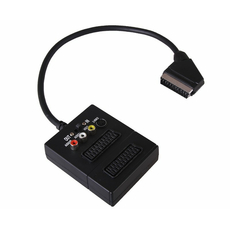 Переходник SCART - 2гн.SCART + 3гн.RCA + гн.S-видео (с переключателем) Rexant