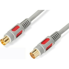 Удлинитель антенный Delink TVгн. - TVшт. 25,0м "Grey" пластик (TVPJ250P)