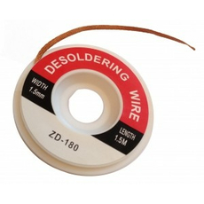 Медная лента для удаления припоя d=3мм. x 1.5М Rexant