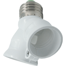 Ecola base Переходник с цоколя Е27 на 2хЕ27 Белый /A7T27WEAY/ Ecola