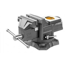 Тиски слесарные с наковальней (4", 6.7кг, сила сжатия: 1300кгс) INGCO HBV084