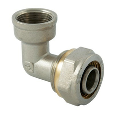 Фитинг обжимной угольник с переходом на внутреннюю резьбу 1/2"x20 Altstream