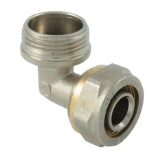 Фитинг обжимной угольник с переходом на наружную резьбу 3/4"x20 Altstream