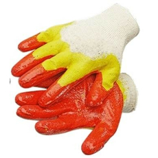 Перчатки х/б с латексным покрытием 2-ой облив 13 класс (упак. 5 пар)