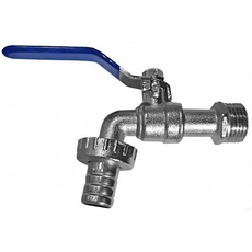 Кран шаровой латунный водоразборный со штуцером 3/4" НР рычаг ECO 03966 AQUALINK