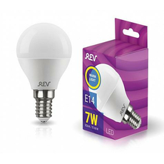 Лампа светодиодная 7Вт E14 G45 2700К 525Лм матовая 220В шар 32340 2 REV