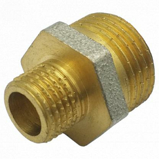 Ниппель латунь переходн никель Ду 1/2"х1/4" НР 9023 ГОСТ 32585-2013 Aquasfera 9023-01