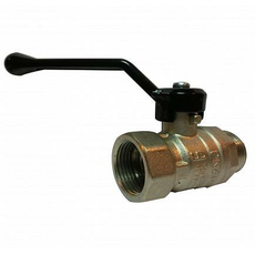 Кран шаровой латунный 1/2" ВР/НР рычаг LD Pride
