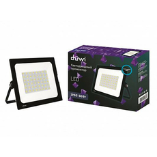 Прожектор светодиодный 50Вт СДО-50 3000Лм 6500К 230В Duwi 25063 0/ 25023 4