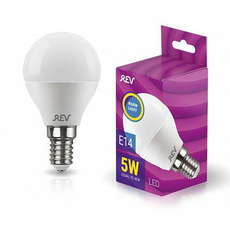 Лампа светодиодная 5Вт Е14 G45 2700К 450Лм матовая 220В шар 32260 3 TM REV