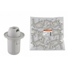 Патрон Е14 с кольцом, термостойкий пластик, белый, Б/Н SQ0335-0033 TDM