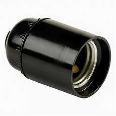 Патрон карболитовый подвесной, Е27, черный, 24607 7 REV