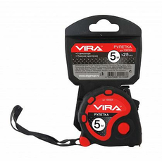 Рулетка 5м x 19мм обрезиненный корпус VIRA 100003