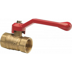 Кран шаровой латунный 1/2" ВР/ВР 11Б27п1 рычаг 04770 AQUALINK