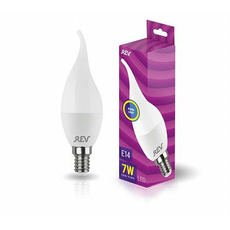 Лампа светодиодная 7Вт Е14 FC37 2700К 600Лм матовая 220В свеча на ветру 32351 8 TM REV