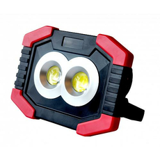 Фонарь-прожектор светодиодный автономный 2х3W COB + 1W LED, 3xAA, 300Лм + 80Лм, IP23 29127 5 REV Ritter