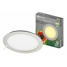 Светильник ультратонкий встраиваемый светодиодный "Даунлайт" СВО (хром) 12Вт 3000К SQ0329-0013 TDM