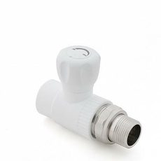 Кран шаровой PPR полипропиленовый для радиатора 25х3/4" прямой 10587 РосТурПласт