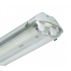 ЛСП 44 2*18-002 44218002 Светильник люминесцентный рассеиватель ПОЛИКАРБОНАТ, металлические клипсы, IP65 АСТЗ