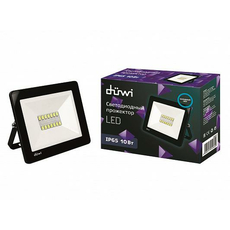 Прожектор светодиодный 10Вт СДО-10 650Лм 230В 6500К Duwi 25060 9/ 25020 3