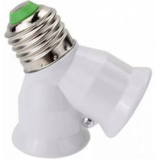 Переходник Е27-2хЕ27, белый, 24640 4 REV