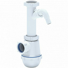 Сифон A1020 АНИ Пласт для мойки бутылочный Ани Грот без выпуска 1 1/2""х40 с отводом ст/маш