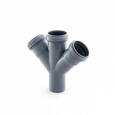 Крестовина канализационная одноплоскостная 50/50/50 угол 45 РосТурПласт