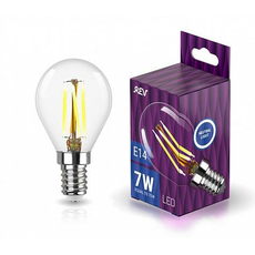 Лампа светодиодная 7Вт Е14 G45 4000К 730Лм прозрачная 230В шар Filament филаментная DECO Premium 32483 6 REV