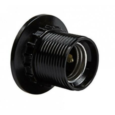 Патрон для ламп карболит. Е27 с приж кольцом Е27Н12РП-01 4680005958078/4690612032214 ASD/LLT/INHOME