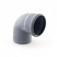 Отвод канализационный 110 угол 87 РосТурПласт