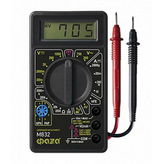Мультиметр цифровой M832 звук, генератор частоты ФАZА