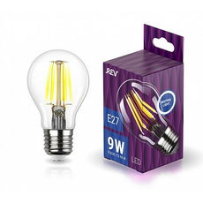 Лампа светодиодная 9Вт Е27 A60 4000К 898Лм прозрачная 230В грушевидная Filament филаментная DECO Premium 32476 8 REV
