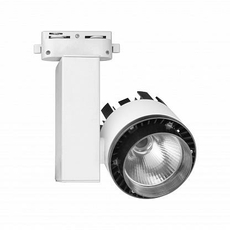 Светильник светодиодный трековый, 20 Вт. Диаметр- 3,5'. 1200 Лм. Цвет свечения белый. IP20. Корпус белый. ULB-Q250 20W/NW/A WHITE 10961 TM Uniel