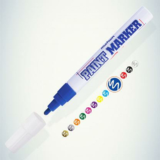 Маркер-краска синий лаковый пулевидный 4мм алюминиевый корпус MunHwa PM-02 198805