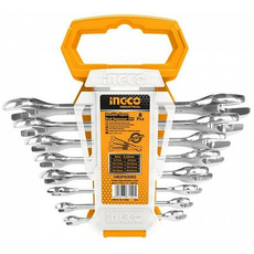 Набор ключей рожковых INGCO HKSPA2088 INDUSTRIAL, 8шт., 6-22мм, на подвесе