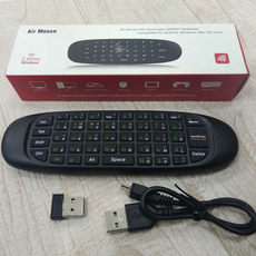DVS AM-100, Air Mouse & Wireless Keyboard, беспроводная клавиатура/мышь RU для android TV