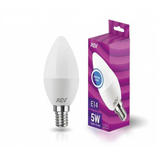 Лампа светодиодная 5Вт E14 C37 4000К 375Лм матовая 220В свеча 32272 6 REV